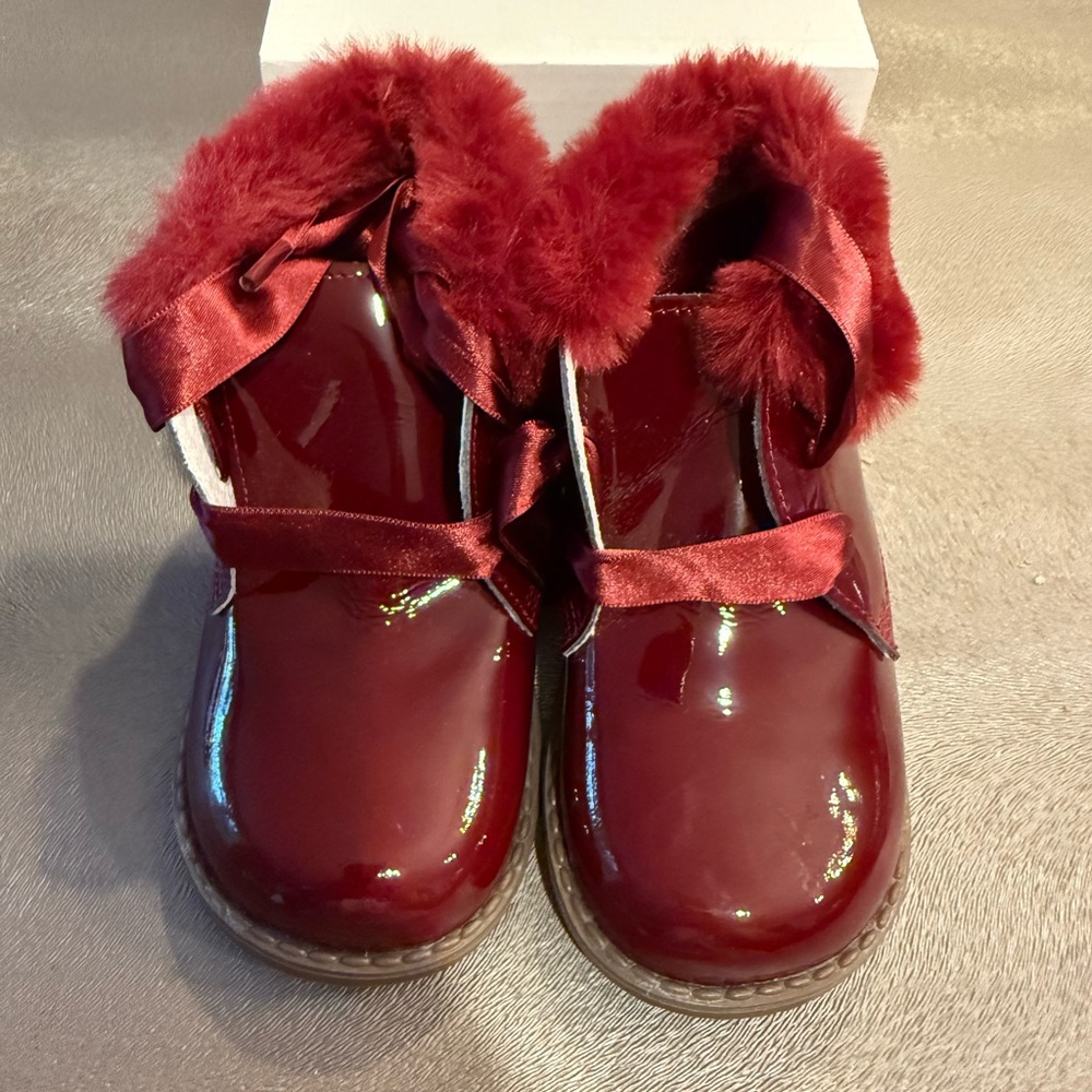 Stylish Burgundy Kids Boots. Size 23